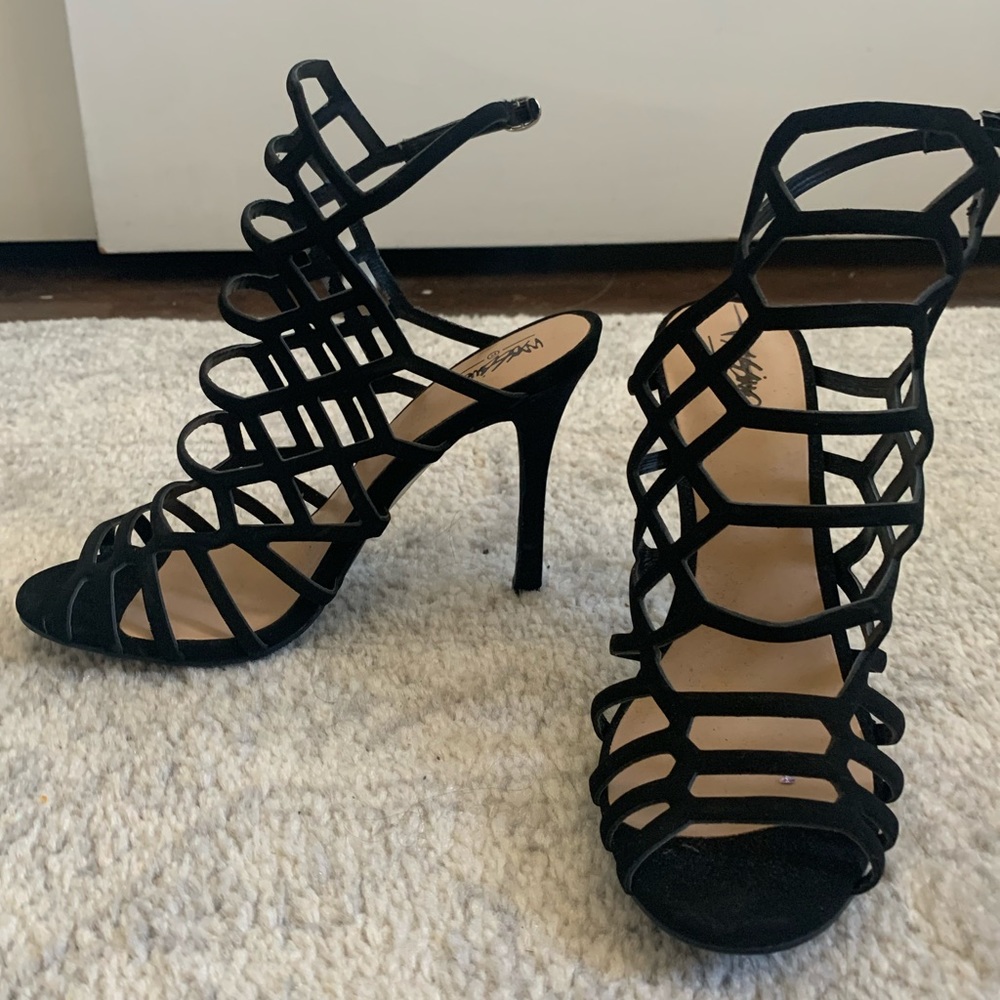 Black Strappy Heels